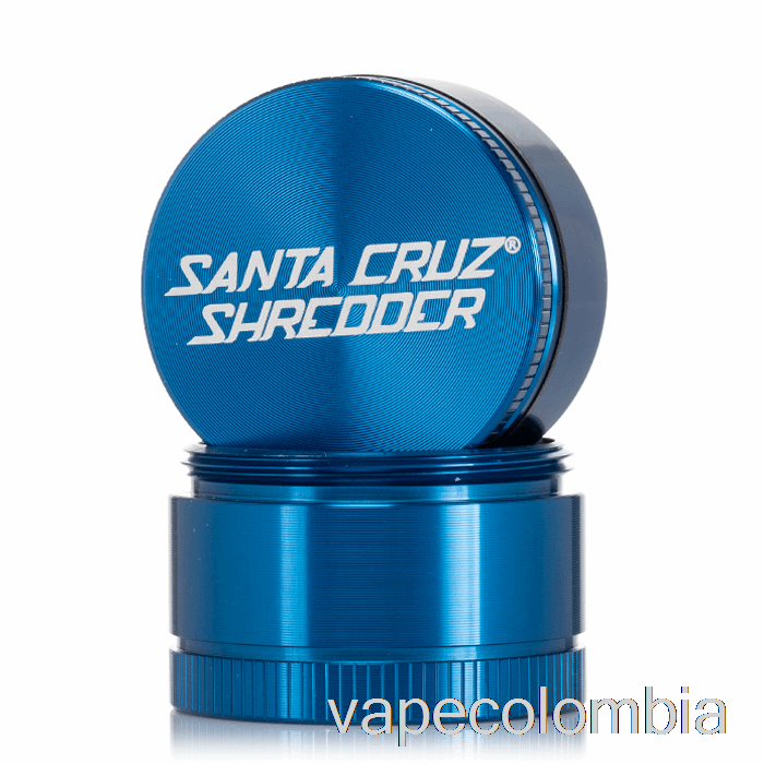 Kit De Vape Completo Trituradora Santa Cruz 1.6 Pulgadas Molinillo Pequeño De 3 Piezas Azul (40 Mm)